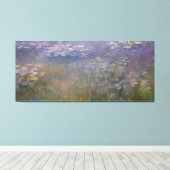 Water Lilies van Claude Monet Canvas Afdruk (Insitu (Houten vloer))