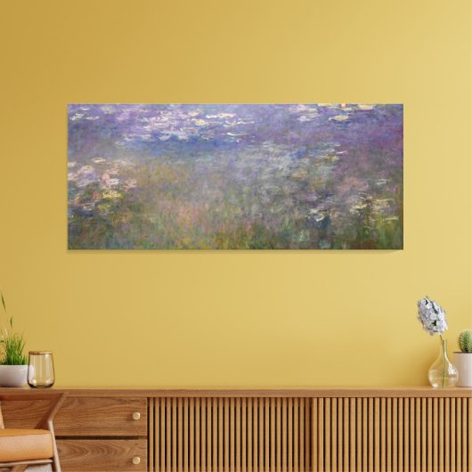 Water Lilies van Claude Monet Canvas Afdruk (Insitu (Woonkamer))