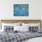 Water Lilies van Claude Monet Canvas Afdruk (Insitu (Slaapkamer))