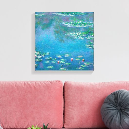 Water Lilies van Claude Monet Canvas Afdruk (Insitu (Woonkamer))