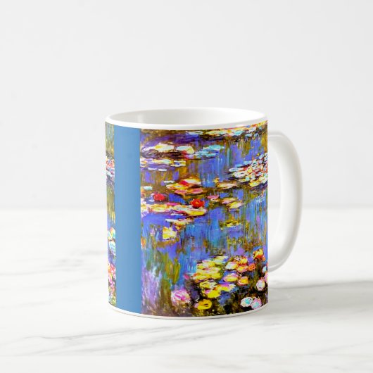"Water Lilies" van Claude Monet Ceramic Mok (Voorkant rechts)