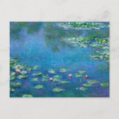 Water Lilies van Claude Monet Feestdagenkaart (Voorkant)