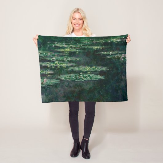 Water Lilies (van Claude Monet) Fleece Deken (In situ)
