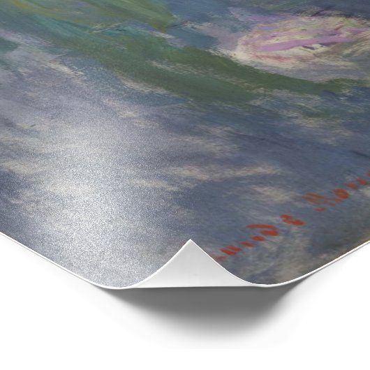 Water Lilies van Claude Monet Foto Afdruk (Hoek)