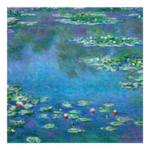 Water Lilies van Claude Monet Foto Afdruk
