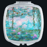 Water Lilies van Claude Monet Handtas Spiegeltje<br><div class="desc">Water Lilies van Claude Monet.
 Bezoek mijn winkel voor een interessanter ontwerp en meer keuze voor kleuren => zazzle.com/iwheels</div>