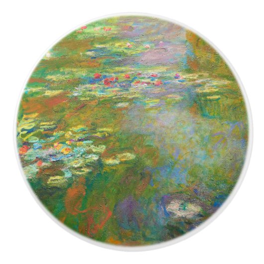 Water Lilies van Claude Monet Keramische Knop (Voorkant)