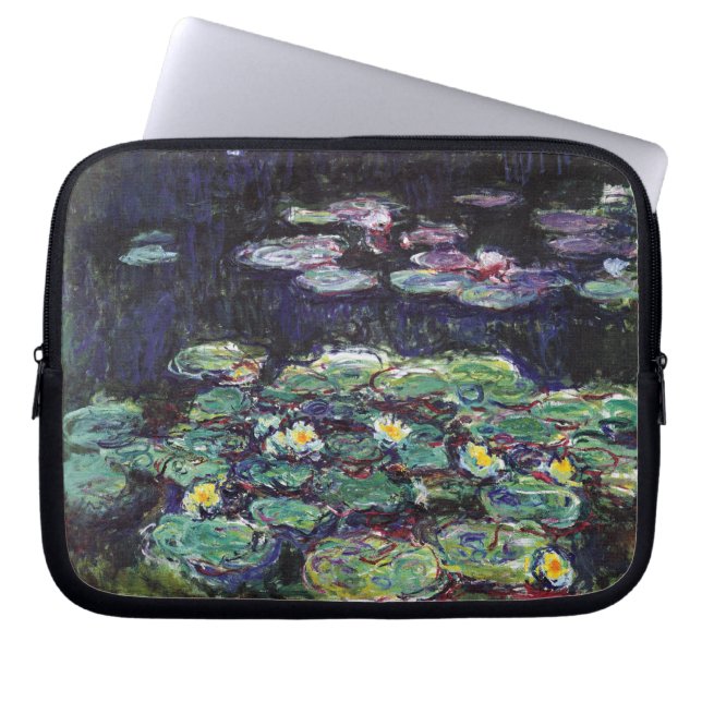 Water Lilies van Claude Monet Laptop Sleeve (Voorkant)