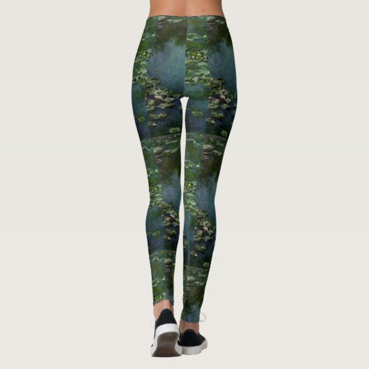 Water Lilies van Claude Monet Leggings (Achterkant)
