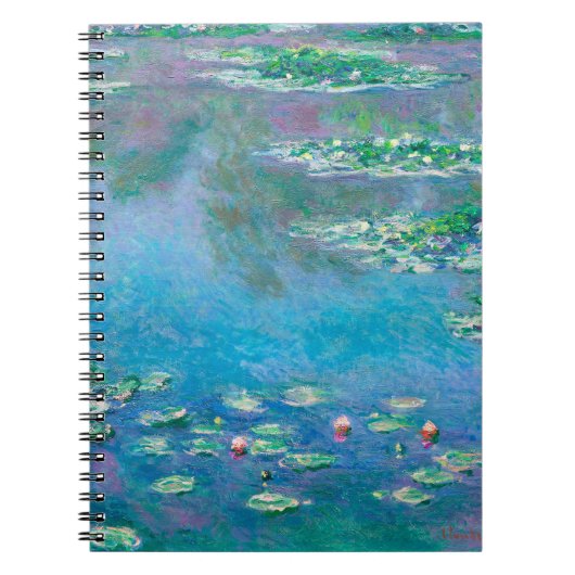 Water Lilies van Claude Monet Notitieboek (Voorkant)