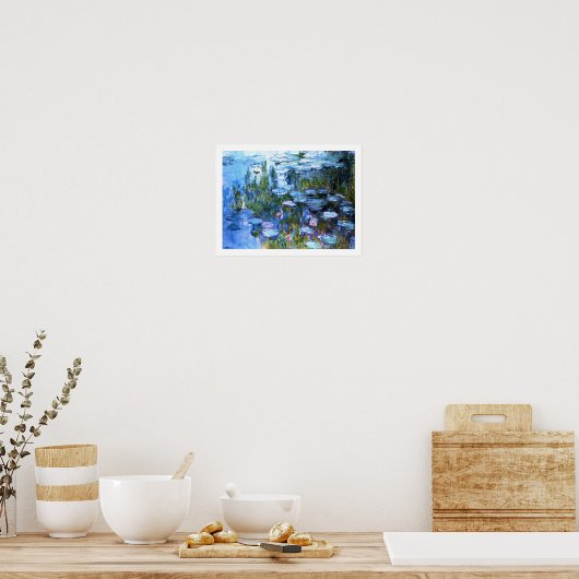Water Lilies van Claude Monet Poster (Keuken)