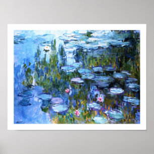 Water Lilies van Claude Monet Poster