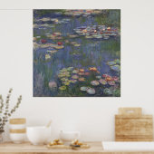 Water Lilies van Claude Monet Poster (Keuken)