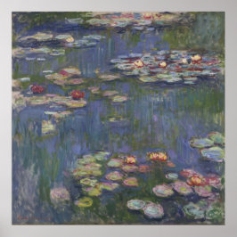 Water Lilies van Claude Monet Poster