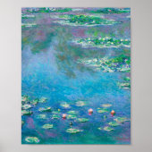 Water Lilies van Claude Monet Poster (Voorkant)