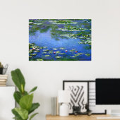 Water Lilies van Claude Monet Poster (Thuiskantoor)