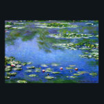 Water Lilies van Claude Monet Poster<br><div class="desc">Water Lilies van Claude Monet. Over Claude Monet Claude Monet is geboren op 14 november 1840 op de 5de verdieping van 45 rue Laffitte, in het 9de arrondissement Parijs. In juni 1861 deed Monet mee aan het Eerste Regiment van de Afrikaanse Lichte Cavalerie in Algerije voor een toezegging van zeven...</div>