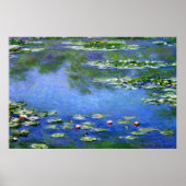 Water Lilies van Claude Monet Poster (Voorkant)