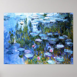 Water Lilies van Claude Monet Poster