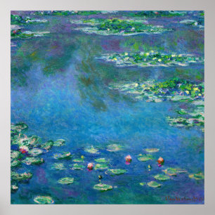 Water Lilies van Claude Monet Poster
