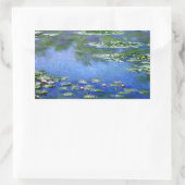 Water Lilies van Claude Monet Rechthoekige Sticker (Tas)