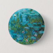 Water Lilies van Claude Monet Ronde Button 5,7 Cm (Voorkant)