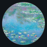 Water Lilies van Claude Monet Ronde Sticker<br><div class="desc">Water Lilies van Claude Monet</div>