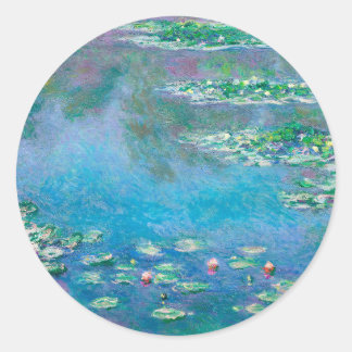 Water Lilies van Claude Monet Ronde Sticker