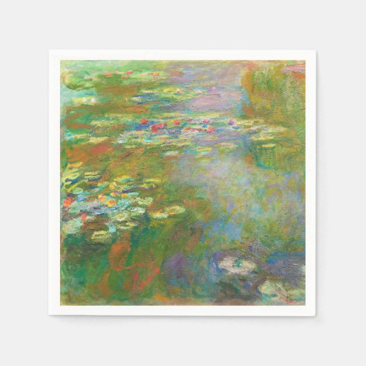 Water Lilies van Claude Monet Servet (Voorkant)