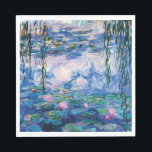 Water Lilies van Claude Monet Servet<br><div class="desc">Water Lilies van Claude Monet. Ga naar mijn winkel voor een interessanter design en meer kleurenkeuze. => zazzle.com/iwheels*</div>