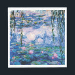 Water Lilies van Claude Monet Servet<br><div class="desc">Water Lilies van Claude Monet. Ga naar mijn winkel voor een interessanter design en meer kleurenkeuze. => zazzle.com/iwheels*</div>