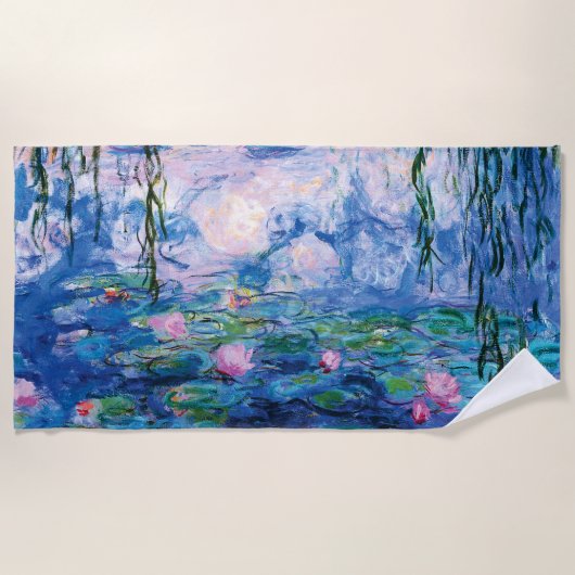 Water Lilies van Claude Monet Strandlaken (Voorkant)
