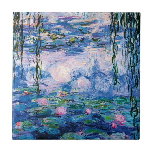 Water Lilies van Claude Monet Tegeltje (Voorkant)