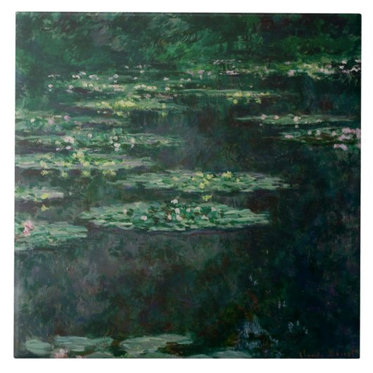 Water Lilies (van Claude Monet) Tegeltje (Voorkant)