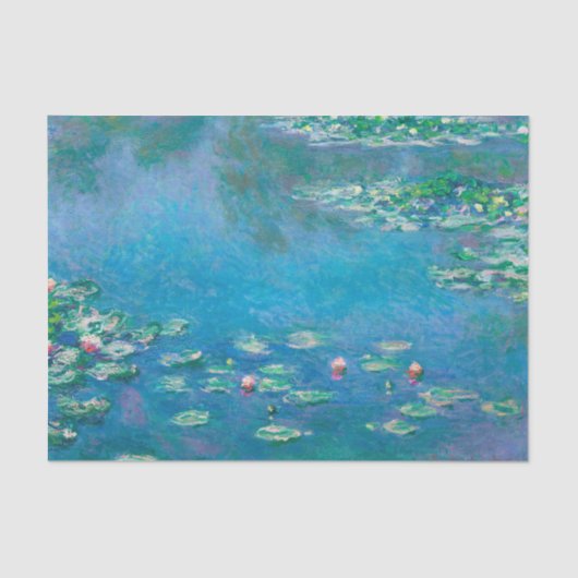 Water Lilies van Claude Monet Tissuepapier (Voorkant)