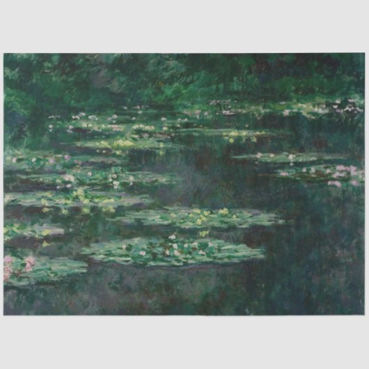 Water Lilies (van Claude Monet) Tissuepapier (Voorkant)