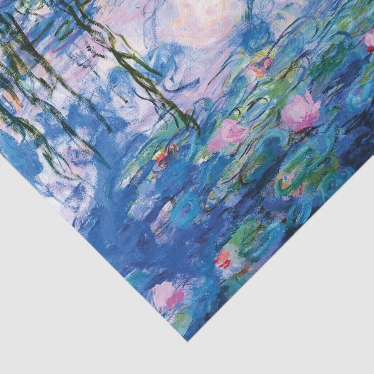 Water Lilies van Claude Monet Tissuepapier (Detail)