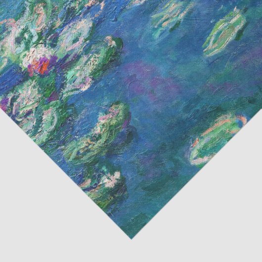 Water Lilies van Claude Monet Tissuepapier (Detail)