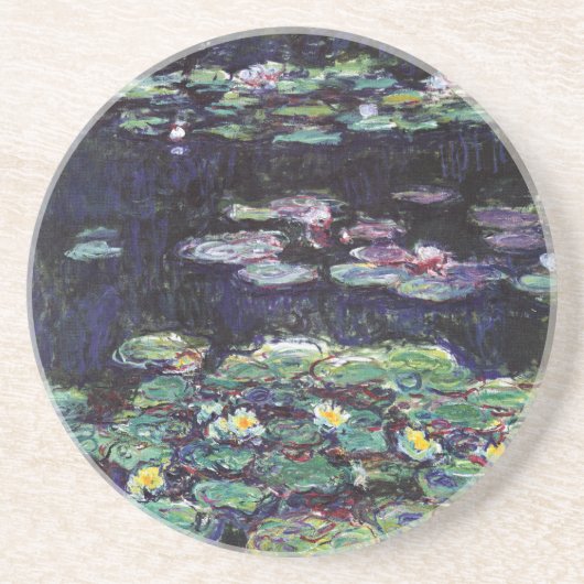 Water Lilies van Claude Monet Zandsteen Onderzetter (Voorkant)