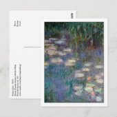 Water Lilies van Monet Briefkaart (Voorkant / Achterkant)