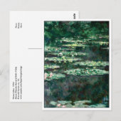 Water Lilies van Monet Briefkaart (Voorkant / Achterkant)