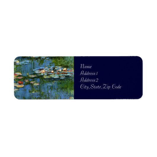 Water Lilies van Monet Etiket (Voorkant)
