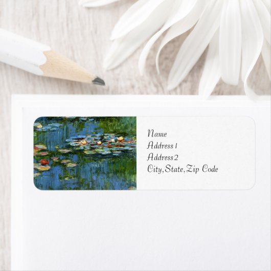 Water Lilies van Monet Etiket (Insitu)