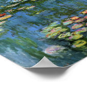 Water Lilies van Monet Poster (Hoek)