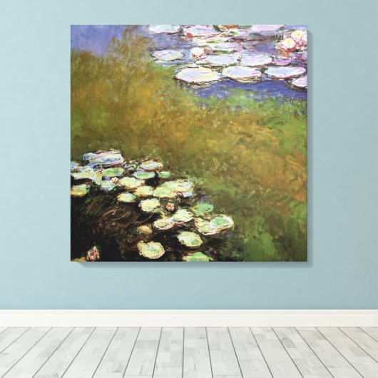 Water-Lillies, 1914-17 Canvas Afdruk (Insitu (Houten vloer))