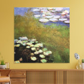 Water-Lillies: 1914-17 van Monet Canvas Afdruk (Insitu (Woonkamer))