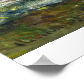 Water Lillies in Monets Garden door Claude Monet Poster (Hoek)