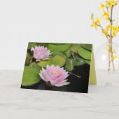 Water Lillies Kaart (Gele Bloem)