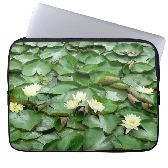 Water Lillies Laptop Sleeve (Voorkant)