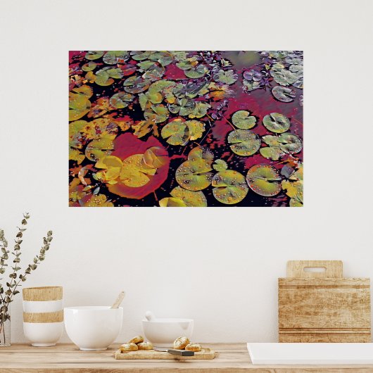 Water Lillies Poster (Keuken)